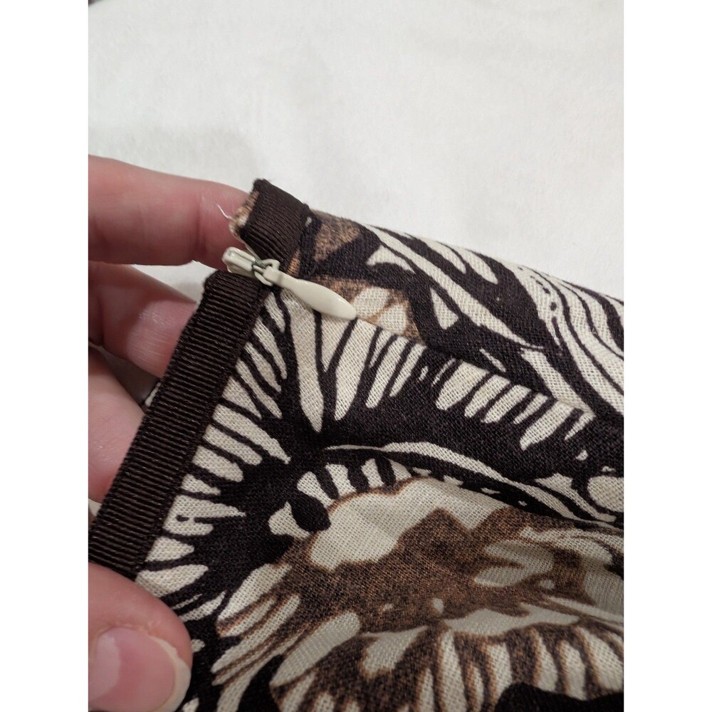 Cato Floral Midi Skirt Womens Plus Size 18/20W Multi-color Linen Blend A Line - Picture 3 of 10